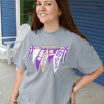 Panther Banners and Bows Tee - Pep & Punch