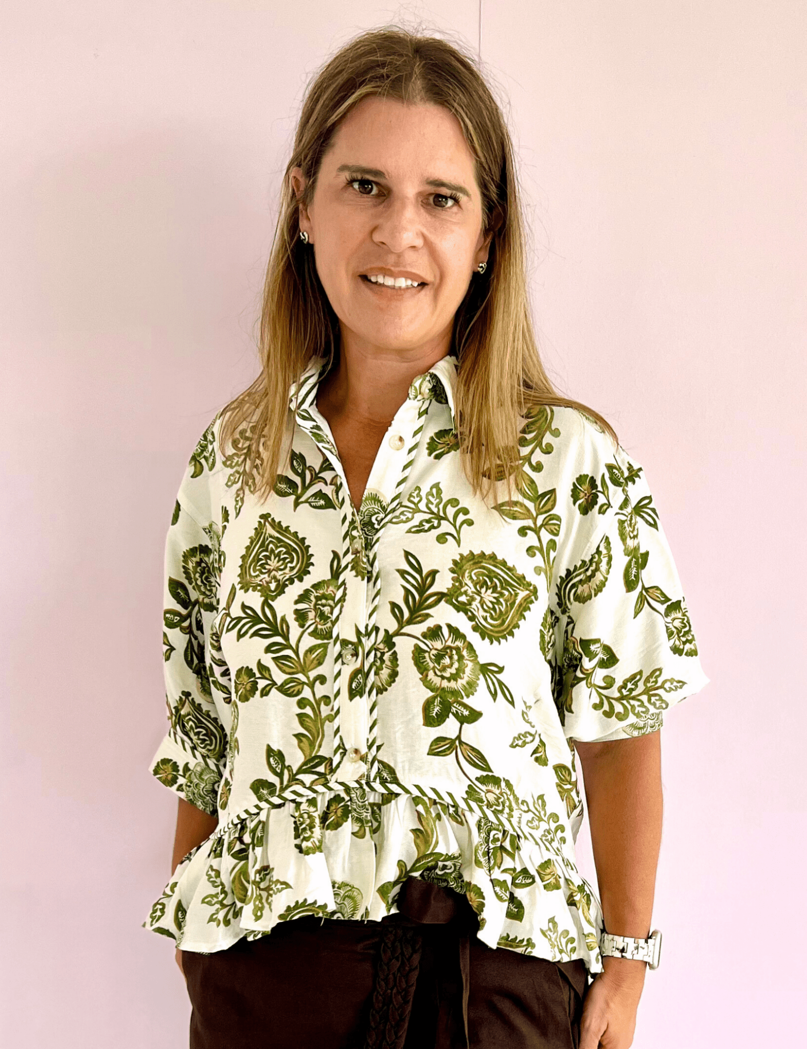 Paris Paisley 3/4 Sleeve Top - Pep & Punch