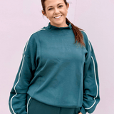 Piper Scuba Mock Neck Sweatshirt - Pep & Punch