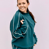 Piper Scuba Mock Neck Sweatshirt - Pep & Punch