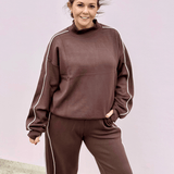 Piper Scuba Mock Neck Sweatshirt - Pep & Punch