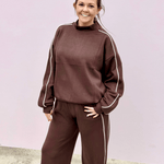 Piper Scuba Mock Neck Sweatshirt - Pep & Punch