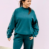 Piper Scuba Mock Neck Sweatshirt - Pep & Punch