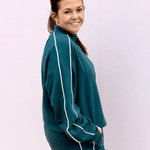 Piper Scuba Mock Neck Sweatshirt - Pep & Punch