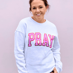 Pray Foil Graphic Sweatshirt - Pep & Punch