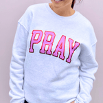 Pray Foil Graphic Sweatshirt - Pep & Punch