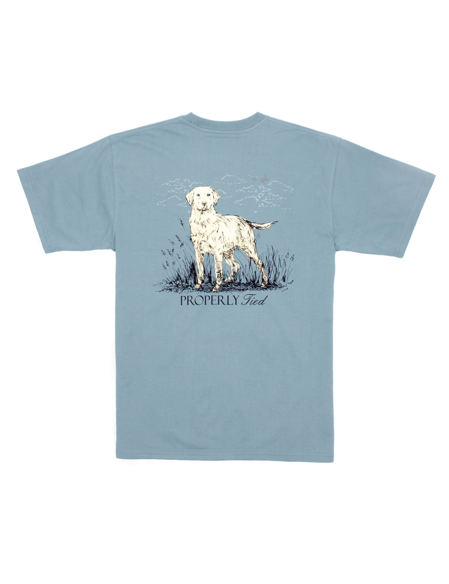 Properly Tied | Labrador SS Steel Blue T-Shirt - Pep & Punch