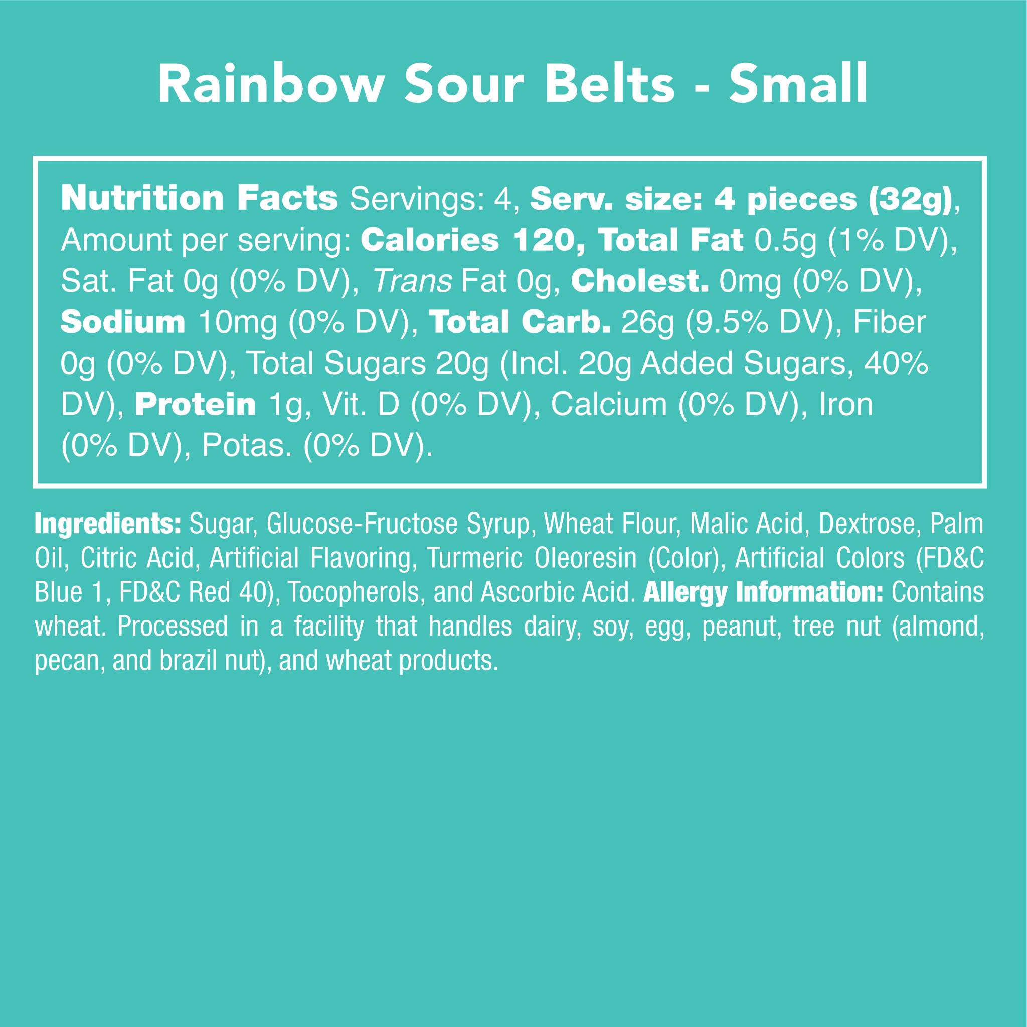 Rainbow Sour Belts - Pep & Punch