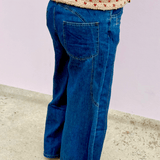 Retro Wide Leg Drawstring Denim - Pep & Punch