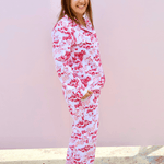 Santa Toile Flannel Pj Set - Pep & Punch