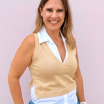 Sasha Layered V - Neck Top - Pep & Punch