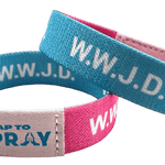 Tap to Pray | Wristband Blue & Pink WWJD - Pep & Punch