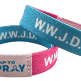 Tap to Pray | Wristband Blue & Pink WWJD - Pep & Punch