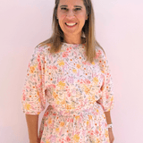 Tara Floral Dolman Sleeve Top - Pep & Punch