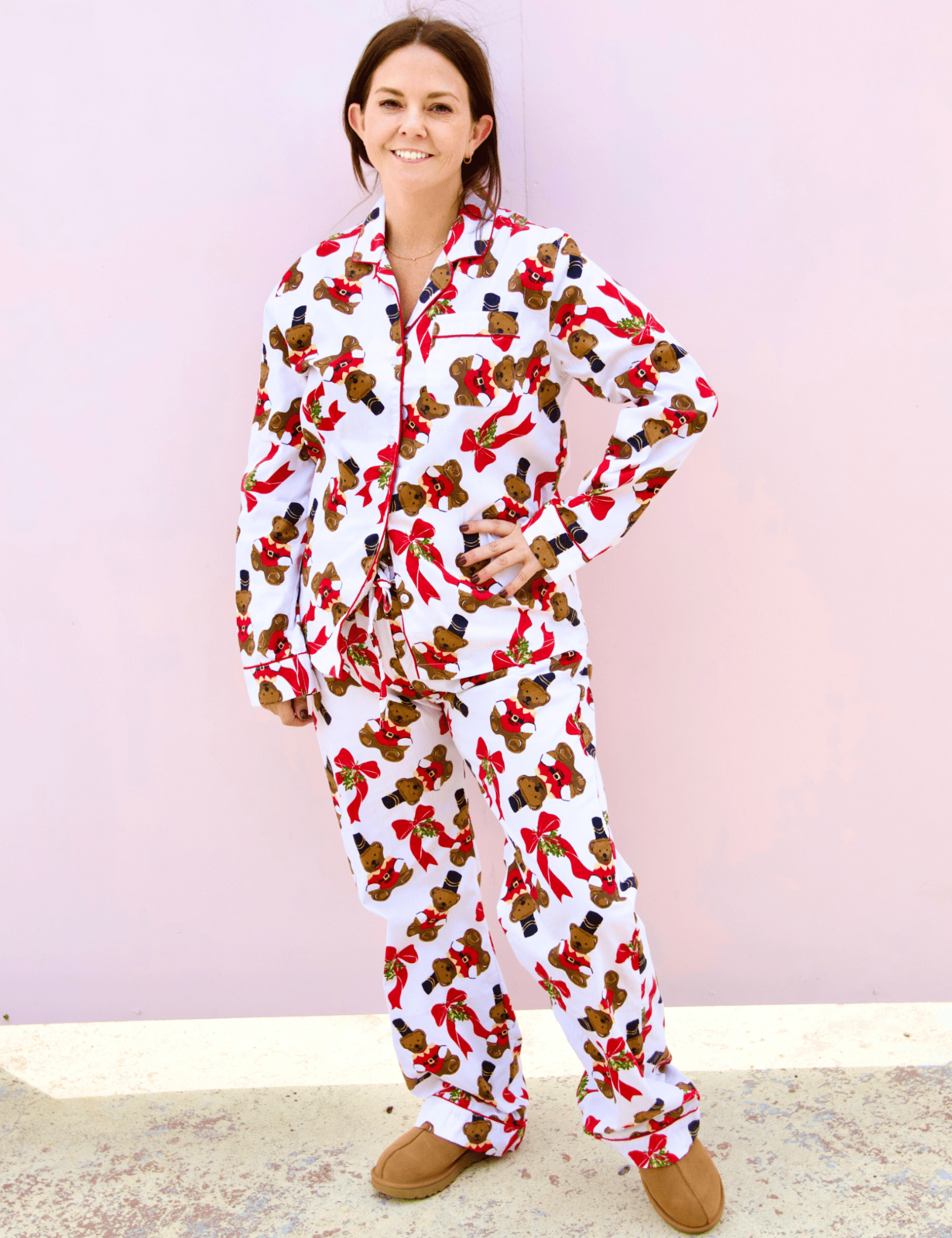 Teddies Flannel Pj Set - Pep & Punch