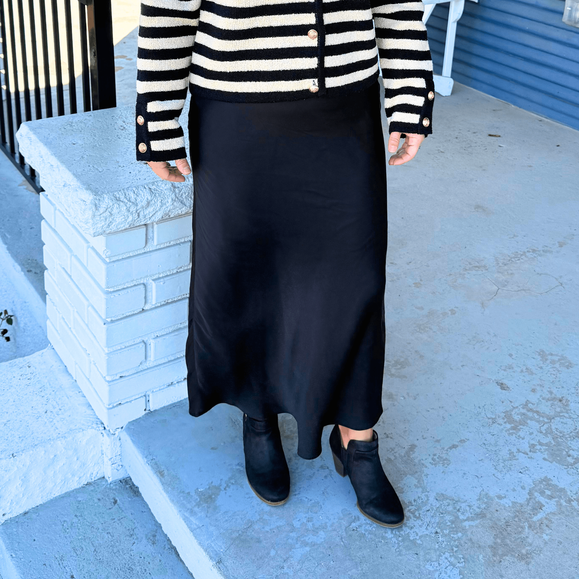 Z Supply Europa Poly Sheen Skirt - Pep & Punch
