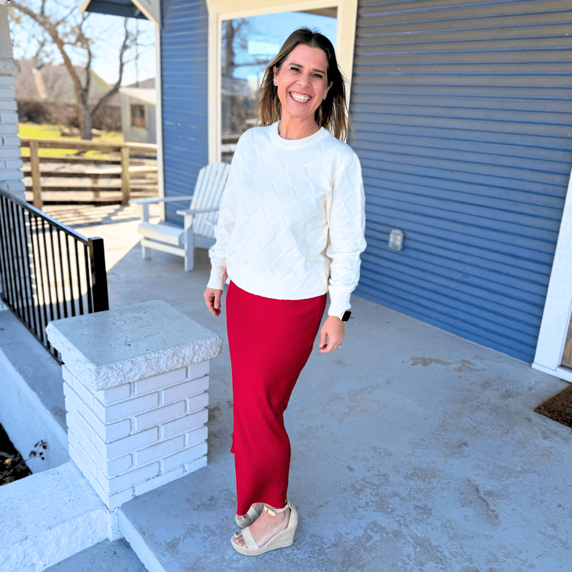Z Supply Europa Poly Sheen Skirt - Pep & Punch