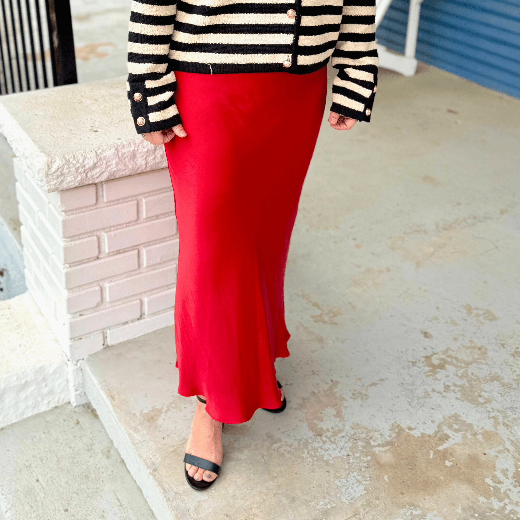 Z Supply Europa Poly Sheen Skirt - Pep & Punch