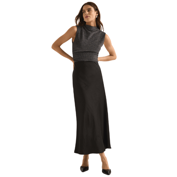 Z Supply Europa Poly Sheen Skirt - Pep & Punch
