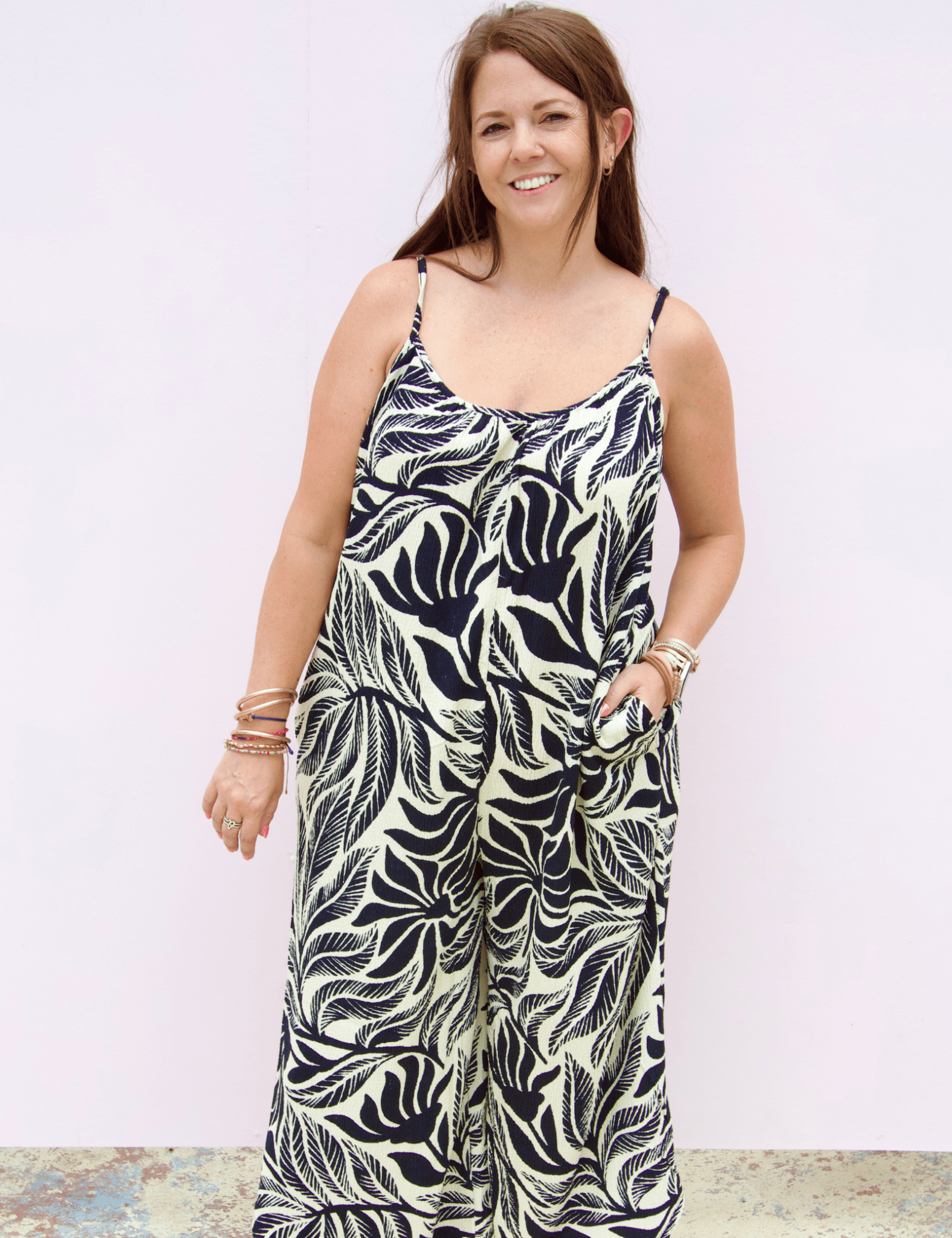 Z Supply | Flared Isla Leaf Jumpsuit - Pep & Punch